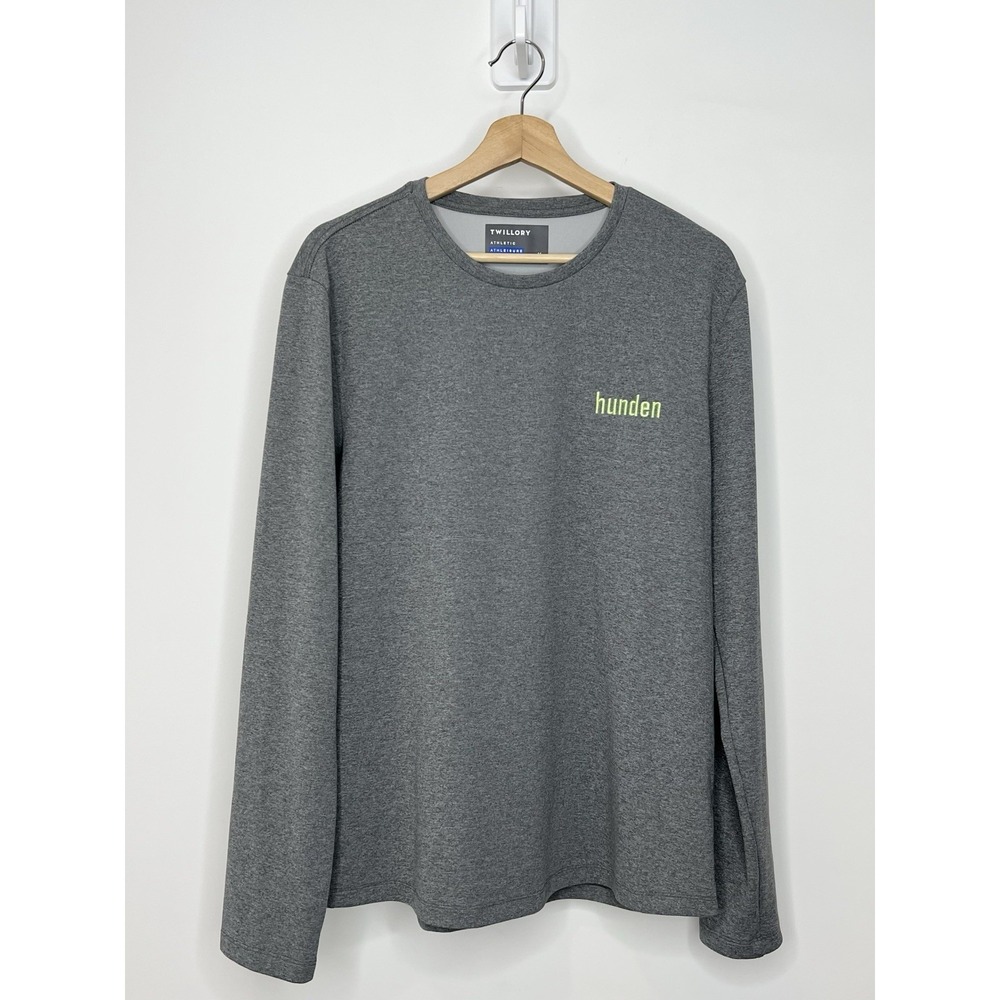Twillory Athlounger Athleisure Sweatshirt Mens Large Gray Crewneck Pullover Logo